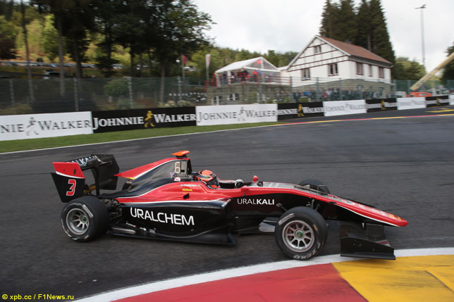 GP3: Никита Мазепин выиграл воскресную гонку в Спа