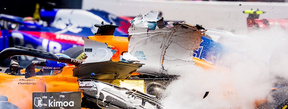 Массовая авария на старте Формулы-1 в Спа: как это было